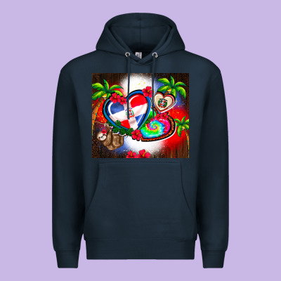 Dominican Republic  Leopard Premium Hoodie Designed By Adodesignshop