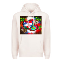 Pale Pink dominican republic  leopard Premium Hoodie - AdoDesignShop
