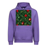 Tulip christmas ornaments seamless  pattern Urban Hoodie - BundleAndBundleShop