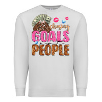 Dove Grey chasing goals not people Premium Sweatshirt - texasbilliewilder