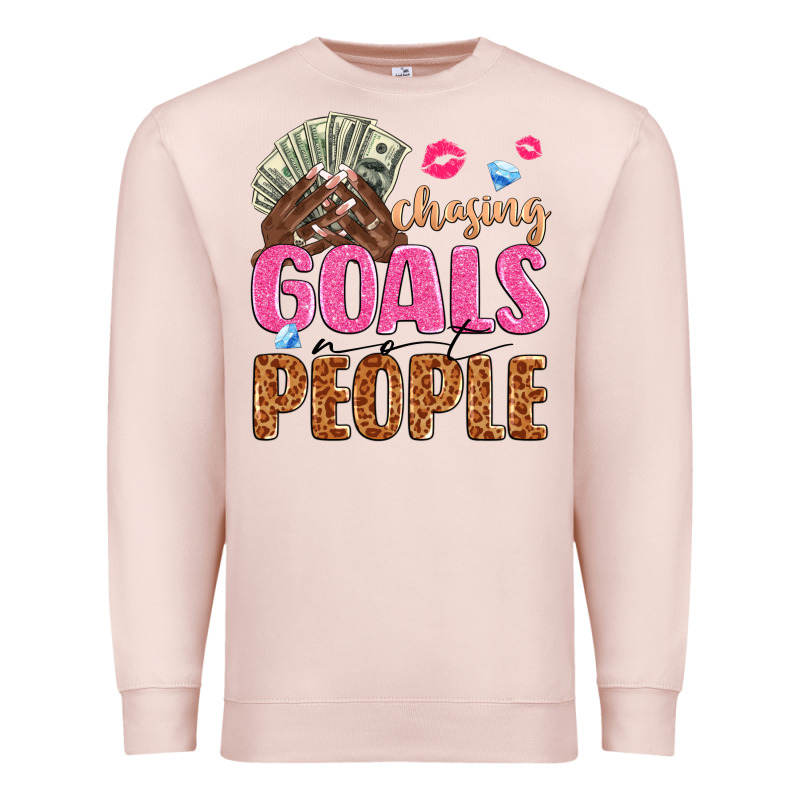 Chasing Goals Not People Premium Sweatshirt by texasbilliewilder | Teevron