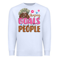 White chasing goals not people Premium Sweatshirt - texasbilliewilder
