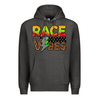 Charcoal Heather race vibes Premium Hoodie - AdoDesignShop