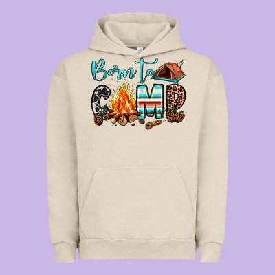 Born To Camp Urban Hoodie Designed By Jahusdesignshop