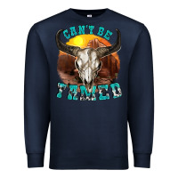 Navy cant be tamed Premium Sweatshirt - texasbilliewilder