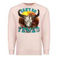 Pale Pink cant be tamed Premium Sweatshirt - texasbilliewilder