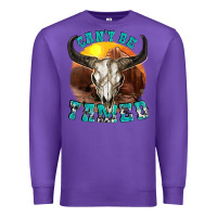 Purple cant be tamed Premium Sweatshirt - texasbilliewilder