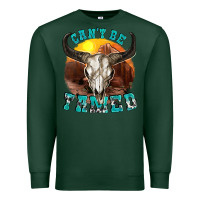 Sports Green cant be tamed Premium Sweatshirt - texasbilliewilder