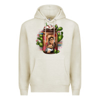 Mexican Coffee Cup Cactus Premium Hoodie | Teevron