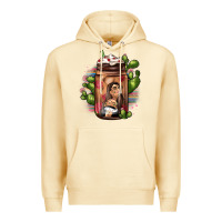 Pina Colada mexican coffee cup cactus Premium Hoodie - JahusDesignShop
