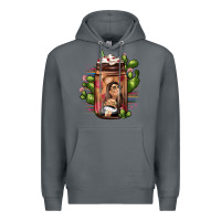 Rock mexican coffee cup cactus Premium Hoodie - JahusDesignShop