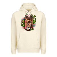 Sandshell mexican coffee cup cactus Premium Hoodie - JahusDesignShop