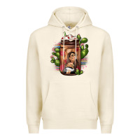 Tofu mexican coffee cup cactus Premium Hoodie - JahusDesignShop