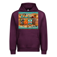 Mauve Wine born to camp Urban Hoodie - JahusDesignShop