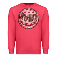Cardinal Western valentine's day xoxo round earrings Premium Sweatshirt - RanaPortraitStore