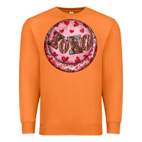 Carrot Western valentine's day xoxo round earrings Premium Sweatshirt - RanaPortraitStore