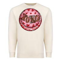 Sandshell Western valentine's day xoxo round earrings Premium Sweatshirt - RanaPortraitStore