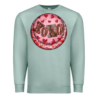 Seafoam Western valentine's day xoxo round earrings Premium Sweatshirt - RanaPortraitStore