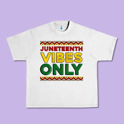 Juneteenth Vibes Only Urban Heavy Tee Designed By Artiststas
