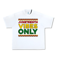 White juneteenth vibes only Urban Heavy Tee - Artiststas