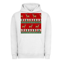 Pigment Lunar Rock christmas deer and ornaments seamless pattern Urban Hoodie - BundleAndBundleShop