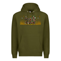 Army Green merry christmas cross Premium Hoodie - JahusDesignShop