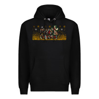 Black merry christmas cross Premium Hoodie - JahusDesignShop