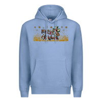 Colony Blue merry christmas cross Premium Hoodie - JahusDesignShop