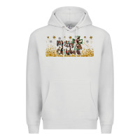 Dove Grey merry christmas cross Premium Hoodie - JahusDesignShop