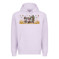 Lilac merry christmas cross Premium Hoodie - JahusDesignShop