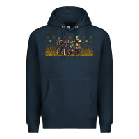 Navy merry christmas cross Premium Hoodie - JahusDesignShop