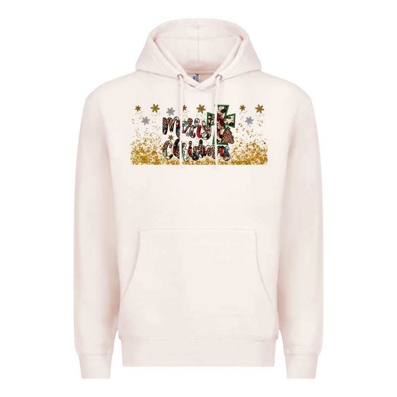 Merry Christmas Cross Premium Hoodie by JahusDesignShop | Teevron