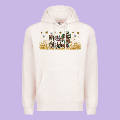 Merry Christmas Cross Premium Hoodie Designed By Jahusdesignshop