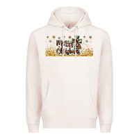 Pale Pink merry christmas cross Premium Hoodie - JahusDesignShop
