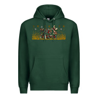 Sports Green merry christmas cross Premium Hoodie - JahusDesignShop