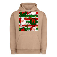 Christmas  Santa Clause And Ornaments Seamless  Pattern Urban Hoodie | Teevron