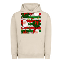 Pigment French Oak christmas  santa clause and ornaments seamless  pattern Urban Hoodie - BundleAndBundleShop