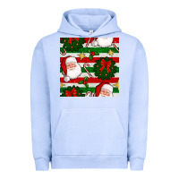 Pigment Grape Ice christmas  santa clause and ornaments seamless  pattern Urban Hoodie - BundleAndBundleShop