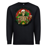 Black When you're dead inside but it's christmas Premium Sweatshirt - RanaPortraitStore