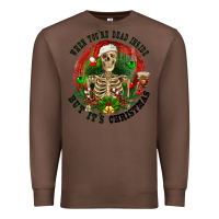 Chestnut When you're dead inside but it's christmas Premium Sweatshirt - RanaPortraitStore