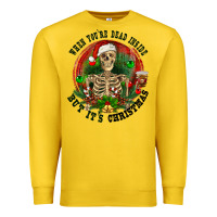 Lemon When you're dead inside but it's christmas Premium Sweatshirt - RanaPortraitStore