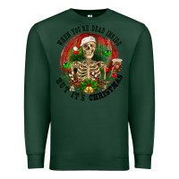 Sports Green When you're dead inside but it's christmas Premium Sweatshirt - RanaPortraitStore