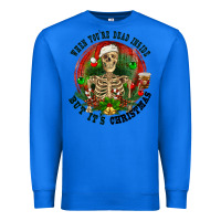 True Royal When you're dead inside but it's christmas Premium Sweatshirt - RanaPortraitStore