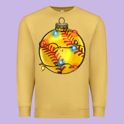 Christmas  Softball Premium Sweatshirt Designed By Zillion Design Studio