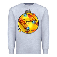 Heather Grey christmas  softball Premium Sweatshirt - Zillion Design Studio