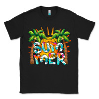 Black summer waves and sun Classic Tee - BarkalooDesign