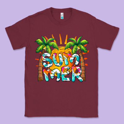 Summer Waves And Sun Classic Tee Designed By Barkaloodesign
