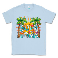 Dusty Blue summer waves and sun Classic Tee - BarkalooDesign