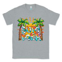 Heather Grey summer waves and sun Classic Tee - BarkalooDesign