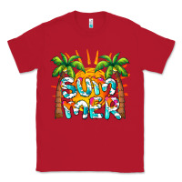 Red summer waves and sun Classic Tee - BarkalooDesign